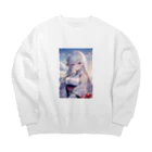 巫女スタぐらむの優しい巫女 Big Crew Neck Sweatshirt