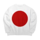 お絵かき屋さんの日本の国旗 Big Crew Neck Sweatshirt