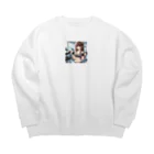 Show Timeの筋トレ女子 Big Crew Neck Sweatshirt