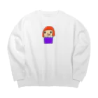 sooomaxの四角いちゃん Big Crew Neck Sweatshirt