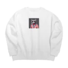 チャランコの部屋のダンディーねこさん Big Crew Neck Sweatshirt