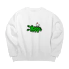 Dice-K2525のゆるかわワニ Big Crew Neck Sweatshirt