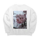 umejirouのさくら満開 Big Crew Neck Sweatshirt