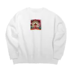 yukki1975の折り紙のイラスト_014 Big Crew Neck Sweatshirt