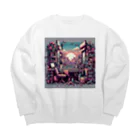 ドット屋のドット絵 新しい世界 Big Crew Neck Sweatshirt