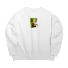 Mizuki・ASIA CATのコルク集め Big Crew Neck Sweatshirt