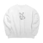 yuki_mayのKIDS RABBIT_1 Big Crew Neck Sweatshirt