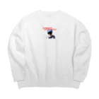 おじさんのポットの正義の味方！少年オヤジン Big Crew Neck Sweatshirt