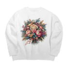 riotriffs_punksの花束 Big Crew Neck Sweatshirt