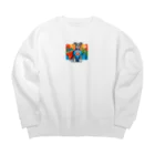 UDKshopのマッスルドッグマン Big Crew Neck Sweatshirt