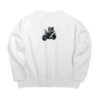 バイカーズクラブのAmericandog Big Crew Neck Sweatshirt