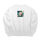 kumak0のお寿司の赤ちゃん Big Crew Neck Sweatshirt