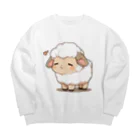 ちょっといいSHOPのちびアニマル（ひつじ） Big Crew Neck Sweatshirt