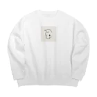 pasupasuの線の人 Big Crew Neck Sweatshirt