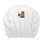 marijsのゴールデンパピー Big Crew Neck Sweatshirt