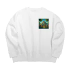 うりこみ屋のマヤの人々 Big Crew Neck Sweatshirt