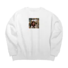 w5160の美術館にて Big Crew Neck Sweatshirt