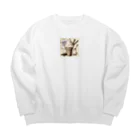 jojo-のバニラアイス Big Crew Neck Sweatshirt