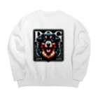 アニマルファッションのドッグスタイル Big Crew Neck Sweatshirt