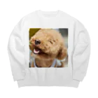 あすたんしょっぷのにっこにこわんわん Big Crew Neck Sweatshirt