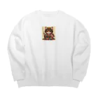 SAMURAIのネコSAMURAI Big Crew Neck Sweatshirt