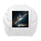 namidamakiの天の川銀河 Big Crew Neck Sweatshirt