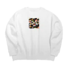 ふうがのかわいいおにぎり Big Crew Neck Sweatshirt