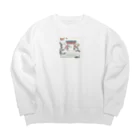 JoyfulMomentsCraftsの桜と鳥居　ー Cherry Blossoms and Torii ー Big Crew Neck Sweatshirt