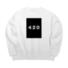 High!?の420/ Big Crew Neck Sweatshirt