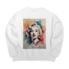 11922960yukimaruのマリリン Big Crew Neck Sweatshirt