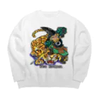 freehandの加藤　清正 Big Crew Neck Sweatshirt