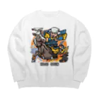 freehandの北条　早雲 Big Crew Neck Sweatshirt