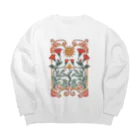 NatureDesignStoreの太陽とフラワー Big Crew Neck Sweatshirt