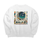 Mizのゆるハウスの夜空の煌き✨ Big Crew Neck Sweatshirt