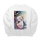 🐋うくはのお店の花と君7 Big Crew Neck Sweatshirt