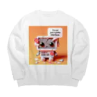 おりがみデザインの見た目だけ？ Big Crew Neck Sweatshirt