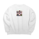 SWQAのjkキャンプ Big Crew Neck Sweatshirt