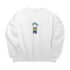 _miyaの道行く犬を撫でたい男子 Big Crew Neck Sweatshirt