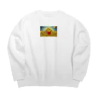 JoyfulMomentsCraftsの黄金とポテト ー Golden and Potato ー Big Crew Neck Sweatshirt