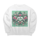 まんまるちゃんのSweet Lolita 🍭 ミントグリーン Big Crew Neck Sweatshirt