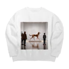 平野愛理の展示犬 Big Crew Neck Sweatshirt