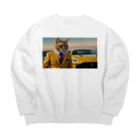 ADOの大富豪の猫 Big Crew Neck Sweatshirt