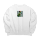 OTIRUBUTUBUTUのむむむザウルス Big Crew Neck Sweatshirt