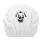 CRAVE MEAT SOUPの#drunk cat Big Crew Neck Sweatshirt