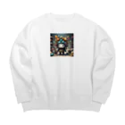 AI妖怪大図鑑のがらくた妖怪　屑魔（くずま） Big Crew Neck Sweatshirt