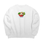 Jonnybanbanの新鮮な野菜達 Big Crew Neck Sweatshirt