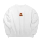 日常の困ったクマ Big Crew Neck Sweatshirt