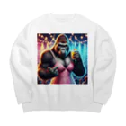 kellustratorのキャバゴリラ Big Crew Neck Sweatshirt