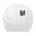 マシャのｐくんの冒険 Big Crew Neck Sweatshirt