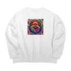 BowMeowのポメラニアンNo.2 Big Crew Neck Sweatshirt